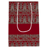 Grauer Viktorianischer Ziermaron Mittlere Geschenktüte (Rückseite)