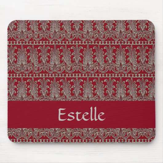 Grauer Viktorianischer Ziermaron Mousepad (Vorne)