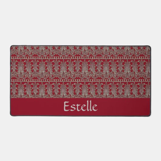 Grauer Viktorianischer Ziermaron Schreibtischunterlage (Vorderseite)