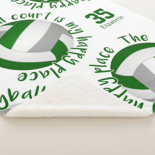 Grauer Volleyballplatz, Happy Place Typografie Sherpadecke (3/4)