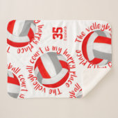 Grauer Volleyballplatz, Happy Place Typografie Sherpadecke (Vorderseite (Horizontal))