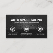 Grauer Wassertropfen Spezielles Auto Grenzwasser Visitenkarte (Vorderseite)