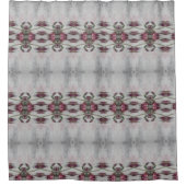 Grauer Wein und Pinks Duschvorhang (Vorderseite)