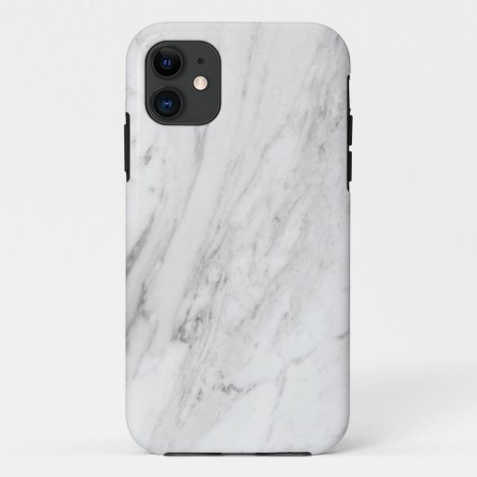 Grauer weißer Marmor Case-Mate Tough Apple iPhone Hülle (Rückseite)