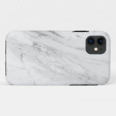 Grauer weißer Marmor Case-Mate Tough Apple iPhone Hülle (Rückseite (Horizontal))