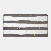 Grauer weißer Polka-Dot Schreibtischunterlage (Vorderseite)