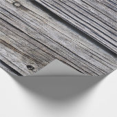 Grauer Witterungseinschlag Geschenkpapier (Ecke)