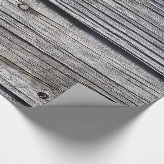 Grauer Witterungseinschlag Geschenkpapier (Ecke)