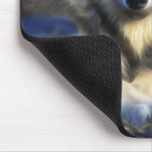 Grauer Wolf, Arten-Digitalfotografie Mousepad (Ecke)