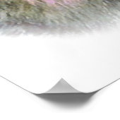 Grauer Wolf Augen Motivierend Door Poster (Ecke)