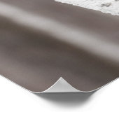 Grauer Wolf (Canis lupus) Hinter Bäume Poster (Ecke)