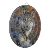 Grauer Wolf Dartscheibe (Vorderseite Links)