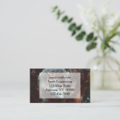 Grauer Wolf, der in den Wald schaut Visitenkarte (Stehend Vorderseite)