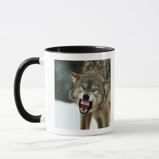 Grauer Wolf der Verwirrung Tasse (Links)