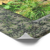 Grauer Wolf durch ein Art-Poster Poster (Ecke)