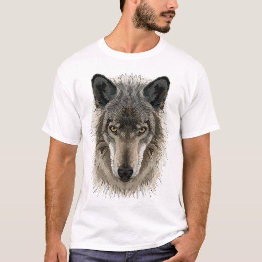 Grauer Wolf, Grauer Wolf, Wolf, Wölfe, Wolfspass T-Shirt (Vorderseite)