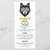 Grauer Wolf, Halloween-Party Menükarte (Vorderseite)