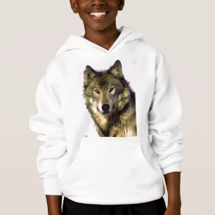 Grauer Wolf Hoodie