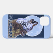 Grauer Wolf HowlingColorado Case-Mate iPhone Hülle (Rückseite (Horizontal))