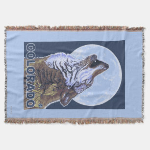 Grauer Wolf HowlingColorado Decke