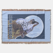 Grauer Wolf HowlingNew Mexiko Decke (Vorderseite)