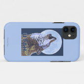 Grauer Wolf HowlingUtah Case-Mate iPhone Hülle (Rückseite (Horizontal))