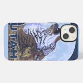 Grauer Wolf HowlingUtah iPhone Hülle (Rückseite (Horizontal))