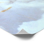 Grauer Wolf im Winter Poster (Ecke)