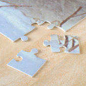 Grauer Wolf im Winter Puzzle (Seite)