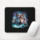 Grauer Wolf Jagdgründe1 Mousepad (Mit Mouse)