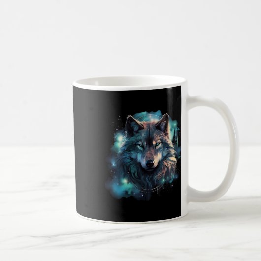 Grauer Wolf Jagdgründe Kaffeetasse (Rechts)