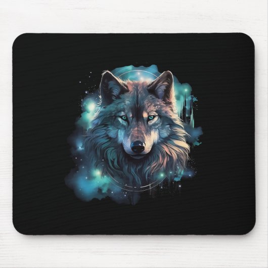 Grauer Wolf Jagdgründe Mousepad (Vorne)