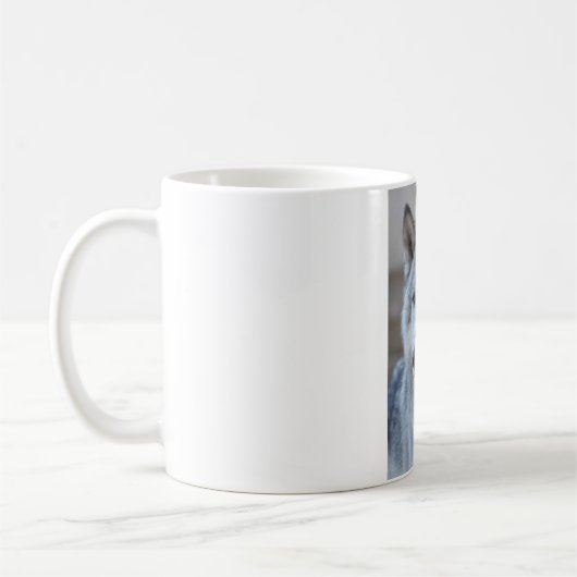 Grauer Wolf Kaffeetasse (Links)