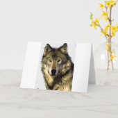 Grauer Wolf Karte (Gelbe Blume)