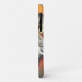 Grauer Wolf-Kunst-Malerei Case-Mate iPhone Hülle (Hinten/Links)