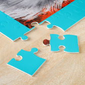 Grauer Wolf Kunst Puzzle (Seite)