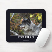 Grauer Wolf Motivierend Geschenke Mousepad (Mit Mouse)