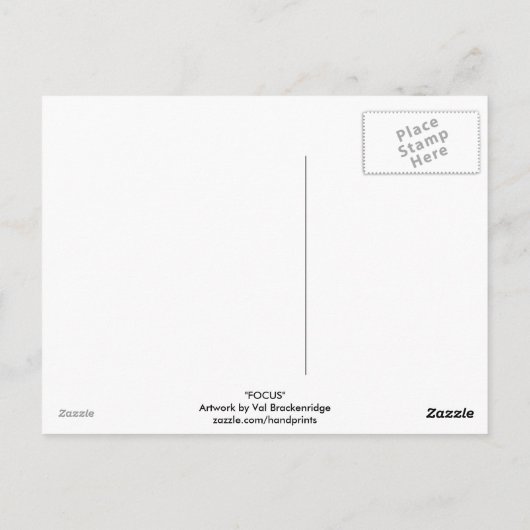 Grauer Wolf Motivierend Geschenke Postkarte (Rückseite)