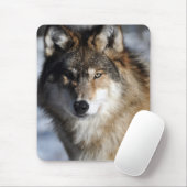 Grauer Wolf Mousepad (Mit Mouse)