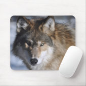 Grauer Wolf Mousepad (Mit Mouse)