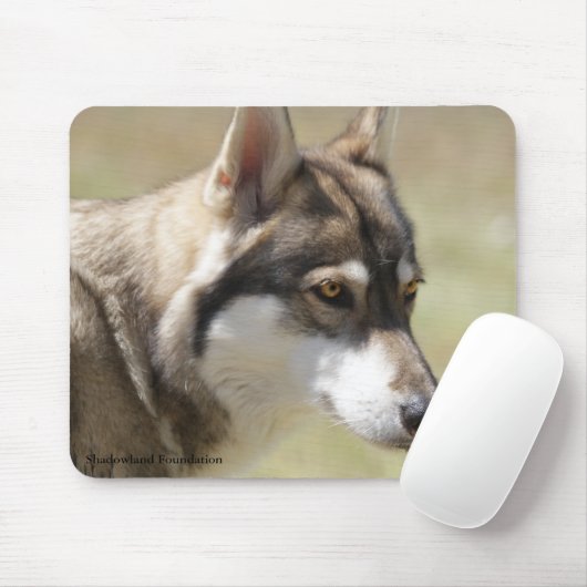 Grauer Wolf Mousepad (Mit Mouse)