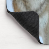 Grauer Wolf Mousepad (Ecke)