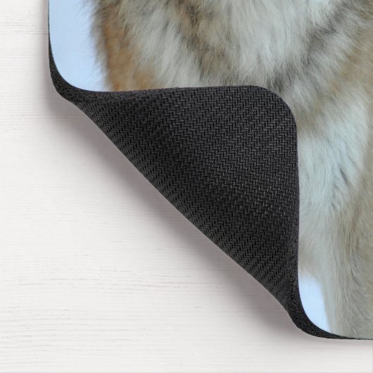 Grauer Wolf Mousepad (Ecke)