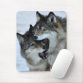 Grauer Wolf Mousepad (Mit Mouse)