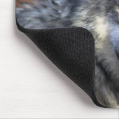 Grauer Wolf Mousepad (Ecke)