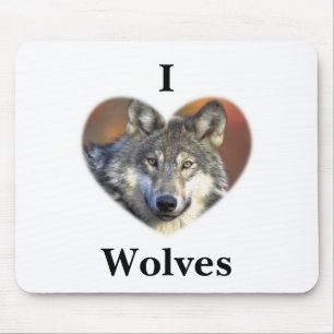 Grauer Wolf Mousepad