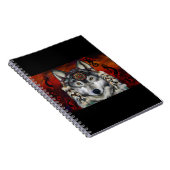 Grauer Wolf Notizblock (Rechte Seite)