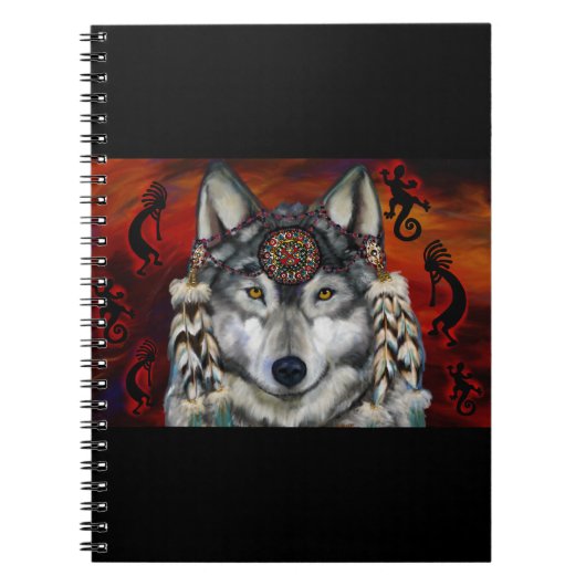 Grauer Wolf Notizblock (Vorderseite)