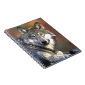 Grauer Wolf Notizblock (Rechte Seite)