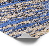 Grauer Wolf, Schnee, Blütenmond & Lake Wildlife Ar Poster (Ecke)